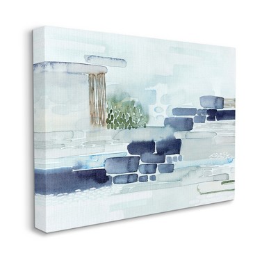 Stupell Industries Modern Abstract Coastal Landscape Organic Blocks