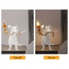 YIYIBYUS Modern Resin Engraved Puppy Dog Table Lamp, Animal Desk Lamp - 4 of 4