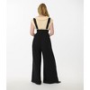 Unique Vintage Women's Wide Leg Rochelle Suspender Pants - 2 of 4