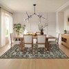 Machine Washable Boho Area Rug - Ultra-Thin Low Pile Carpet, Lightweight Indoor Rug, Non Slip Floral Rug for Living Room, Bedroom, Dining Room - 3 of 4