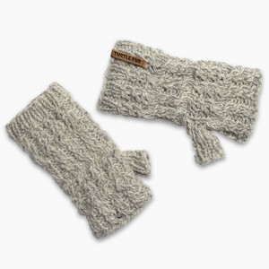 Turtle Fur Mika Fingerless Mittens - Women's Nepal Handmade Wool Winter Gloves - 1 of 3