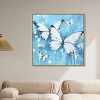 Art Remedy Textured Blue Butterflies Butterfly Wall Art Framed - 2 of 4