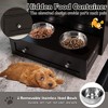 Tangkula Pet Feeding Station Furniture w/ Double Pull Out Dog Bowl Food Cabinet - image 4 of 4