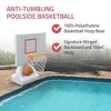 Good Ideas 15" Diameter Pool Shot Rock the House Poolside Freestanding Basketball Hoop, Includes 2 Waterproof Vinyl Basketballs, White - 4 of 4