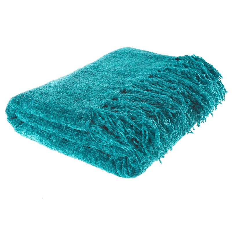 60"x70" Oversized Lightweight Chenille Throw Blanket - Yorkshire Home, 1 of 4
