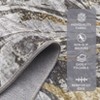 Faux Wool  Modern Abstract Machine Washable Area Rug Non Slip Soft Floor Carpet Low Pile Rug Foldable Nursery Rug for Bedroom - 3 of 4