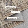 Area Rugs Washable, Soft Vintage Bedroom Rugs, Boho Farmhouse Low Pile Non-Slip Indoor Throw Carpet Rugs for Living Room Dining Room - 3 of 4