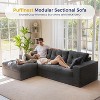 MAXYOYO L-Shaped Sectional Sofa with Convertible Ottoman, Cloud Boneless Modular Couch - 4 of 4