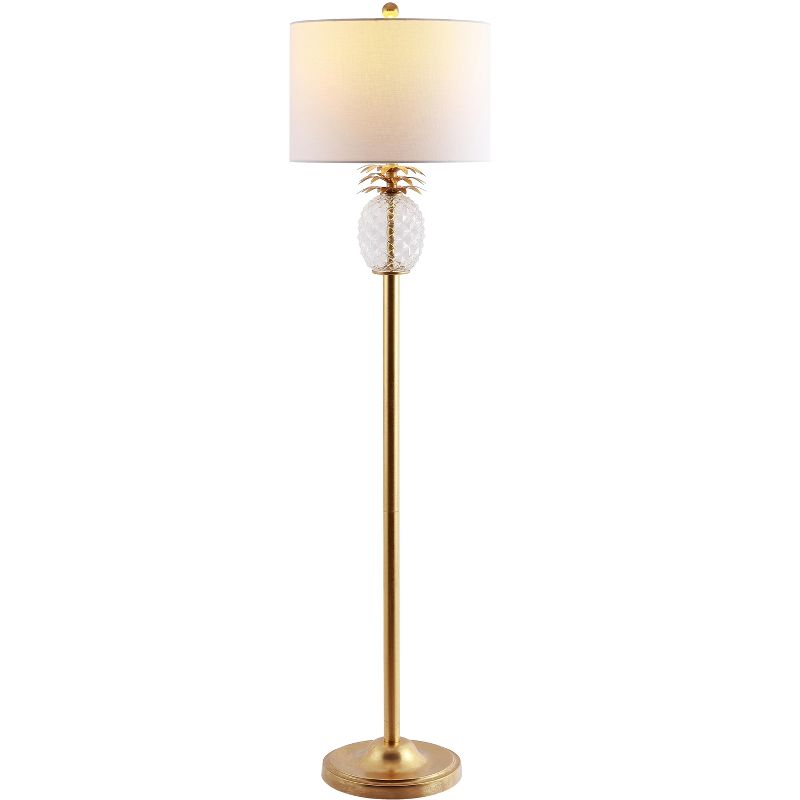 Elza Floor Lamp - Gold Leaf/Clear - Safavieh., 3 of 5