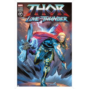 Trends International Marvel Thor: Love and Thunder - Thor Comic Framed Wall Poster Prints - 1 of 4
