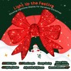 Bella Depot Lighted Wreath Decoration with Dual Color LED, 48 Inch Christmas Wreath with Daily Timer - 4 of 4
