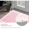 Washable Rug Low Pile Living Room Throw Mats with Non Slip Backing Lightweight Foldable Floor Covers Modern Waven Border Indoor Throw Carpet - 2 of 4