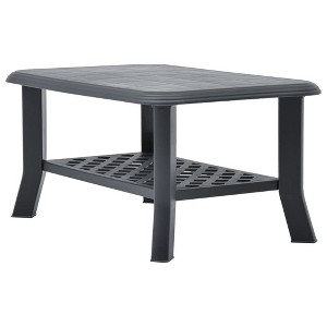 vidaXL Coffee Table Anthracite Plastic 35.4 x 23.6 x 18.1 in Durable - 1 of 4