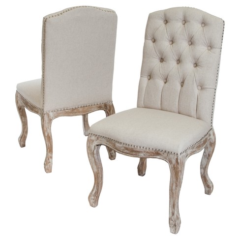 Set Of 2 T-stitch Fabric Dining Chair - Christopher Knight Home : Target