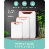 July Home Plastic Cutting Board Set of 3, Dishwasher Safe with Juice Grooves and Non-Slip - 3 of 4
