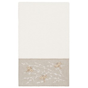 Linum Home Textiles 100% Turkish Cotton BRAELYN Embellished Towel Set - 1 of 2