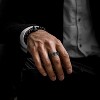 8mm Stainless Steel Spinner Ring - Anxiety Relief Wedding Band (Size 4) - 4 of 4