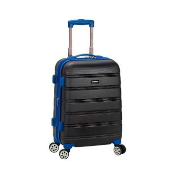 Rockland Melbourne Expandable ABS Hardside Carry On Spinner Suitcase - Gray