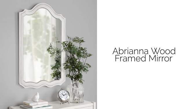 24&#34; x 36&#34; Abrianna Arch Wall Mirror White - Kate &#38; Laurel All Things Decor, 2 of 8, play video