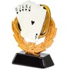 Juvale Poker Playing Cards Trophy (5 in, Gold, Resin) - 3 of 4