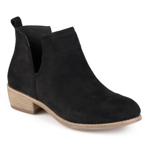 Journee Collection Womens Rimi Pull On Stacked Heel Booties : Target