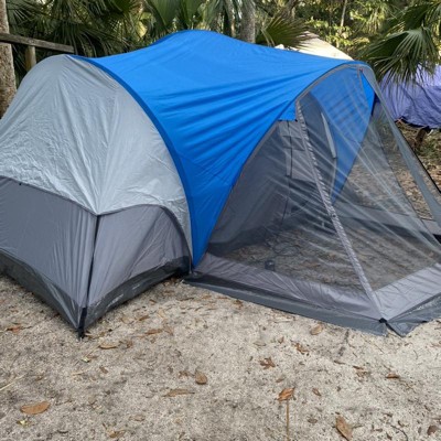 Outbound 8 Person 3 Season Easy Up Camping Dome Tent with Rainfly