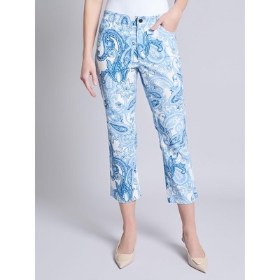 Jones New York Fly Front Lexington Straight Ankle Pant