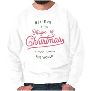 Believe in the Magic of Christmas Sweatshirt for Men or Women Brisco Brands - 1 of 4