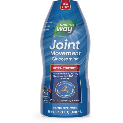 Wellesse Glucosamine Joint Movement Extra Strength Liquid Berry 16 Oz