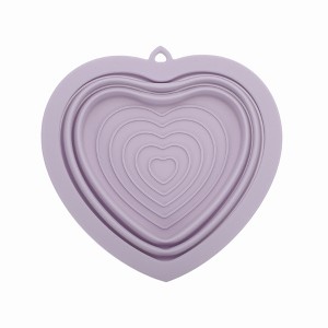 Unique Bargains Portable Heart Makeup Brush Cleaning Mat 1 Pc - 1 of 4