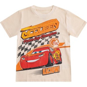 Disney Cars Lightning McQueen Boys Short Sleeve T-Shirt for Toddler and Big Kids - 1 of 4