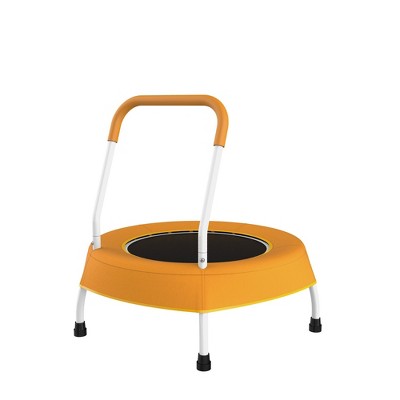 HFYee Toddler Indoor Trampoline for Kids 1 Year Plus Indoor Trampoline for Kid with Handle, Baby Gifts for Boys and Girls, Indoor and Outdoor, Orange