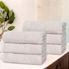 Zero Twist Waffle Textured Cotton Medium Weight Towel Set by Blue Nile Mills - 2 of 4