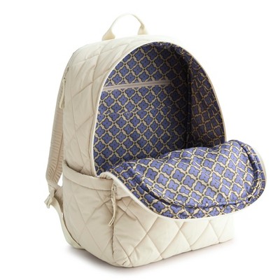 Рюкзаки Vera Bradley Women's Outlet Ultralight Essential Large Backpack Pumice Stone — фото 3
