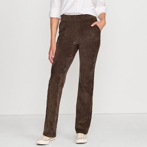 Lands' End Women's Sport Knit High Rise Corduroy Bootcut Pants - 1 of 4