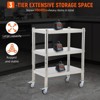 Storage Shelves, 5 Tier Stainless Steel Shelving Organizer, Heavy Duty Garage Shelving Unit, Stable Shelves Organizer for Home, Kitchen,Closet,Office - 2 of 4