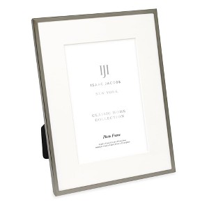 Isaac Jacobs 6x8 (Matted 4x6) Pewter Metal Frame, Classic Metal