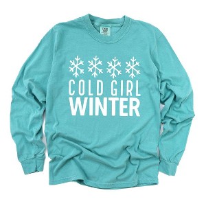 Simply Sage Market Women's Cozy Girl Winter Long Sleeve Garment Dyed Tee - 1 of 2