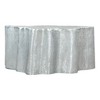 HomeRoots 37" Silver Aluminum Free Form Solid Coffee Table - 4 of 4