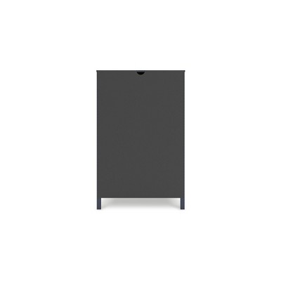 Navy Blue Transitional 5-Drawer Tall Dresser with Levelers
