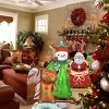 Christmas Foil Balloons 8-Pack: Santa, Snowman, Gingerbread & Tree - 3D Party Decorations for Xmas and New Year - 4 of 4