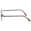 Calabria 8151 Mens Aviator Reading Glasses | Lightweight & Comfortable | Metal Frame | Silicone Nose Pads | 5.25 x 1.6 | Brown | +1.50 - 3 of 4