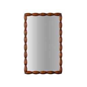 AZL1 Life Concept Decorative Wall Mirror with Modern Design Versatile Placement Wall Mounted for Bedrooms Living Room, Brown, 39.37"*27.95"*4.72" - 1 of 4