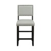 CAVINAS Dining Table Set for 4 Counter Height Dining Table Set with 4 Upholstered Chairs for Dining Room - 2 of 4
