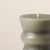 Spindle Sculpted Candle Green - Hearth & Hand™ with Magnolia - 3 of 4
