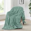 Cozy Soft Striped Fleece Blankets Decorative Plush Luxury Ribbed Warm Blanket for Couch, Sofa, Chair & Bed  - Lux Decor Collection - 2 of 4