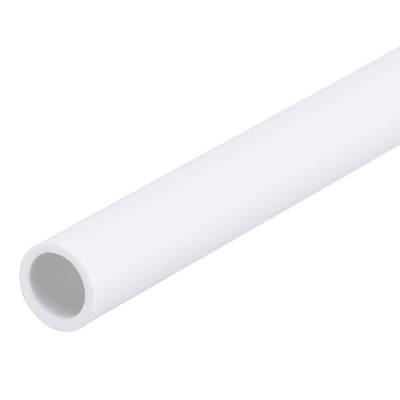 Unique Bargains Water Plumb DIY Crafts High Impact Rigid Round Pipes 8" Length ID 0.24" OD 0.31" White
