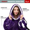 Inhand Wearable Blanket Hoodie for Adult Flannel Oversized Hoodie Sweatshirt Blanket with Pockets Birthday Gifts for Women - 4 of 4