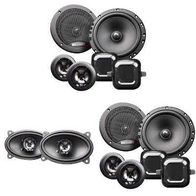 MB Quart Discus DS2-216 6.5 Inch Component Speakers with DK2-146 4x6 Inch Coax Speakers