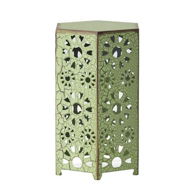 Iron Side Table - 12 Inch, Green As Shown